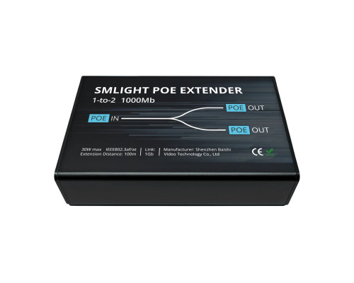 POE Extender 1-to-2 xMb