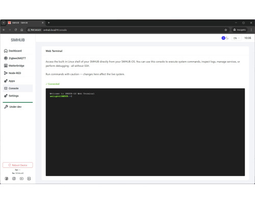 SMHUB Nano Mg24 – Linux-Based Smart Hub with Built-In Zigbee2MQTT, Node-RED & Matterbridge