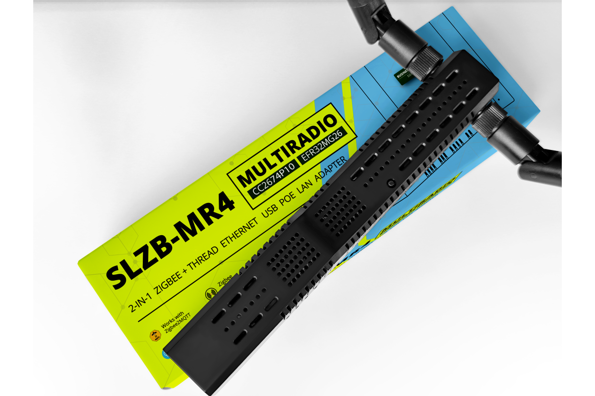 SMLIGHT SLZB-MR4 Gateway Zigbee 3.0 Con Ethernet, USB, WiFi E PoE, Per Home Assistant E Zigbee2MQTT