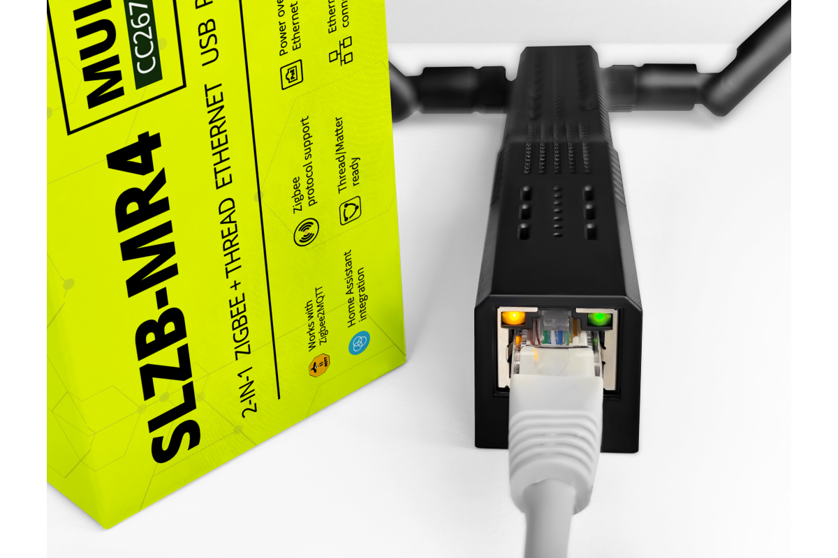Gateway Zigbee SLZB-MR4U – Ethernet, USB, WiFi E PoE Per Home Assistant E MQTT