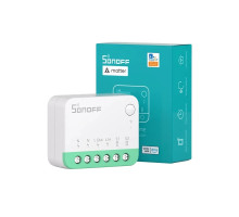 SONOFF MINIR4M Wi-Fi Matter smart relay — 10A, Apple Home, without hub, behind the switch
