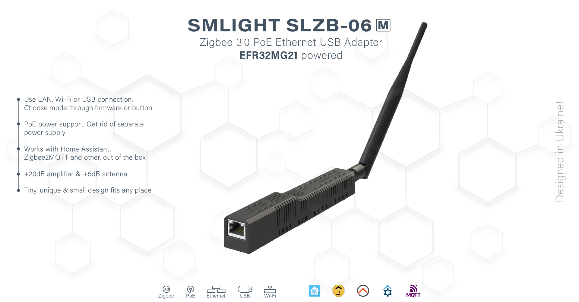 SMLIGHT SLZB-06 Zigbee Ethernet PoE USB WiFi Adapt from SMARTLIGHT.ME on  Tindie